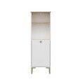 Dulap multifunctional, Hanah Home, Viona, 45x140x30 cm, Coș adânc / Alb