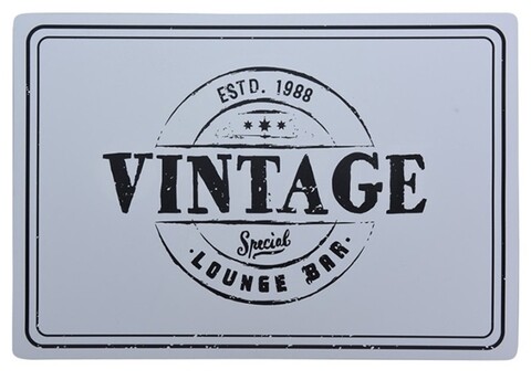 Suport pentru farfurie Vintage, 42×29 cm, polipropilena, alb/negru Excellent Houseware
