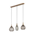 Lustra Soraya, TRIO, 80x26x150 cm, 10W, 3x E27, metal, bronz antic
