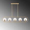 Lustra, Jewel - 10625, Fulgor, 122 x 15 x 49 cm, 5 x E14, 15W, auriu
