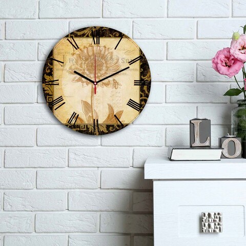 Ceas de perete, 3030ms-076, mdf, ø30 cm, multicolor