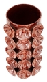 Vaza decorativa Drop, Mauro Ferretti, 12.5x12.5x24 cm, fier, galben