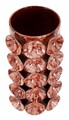 Vaza decorativa Drop, Mauro Ferretti, 12.5x12.5x24 cm, fier, galben