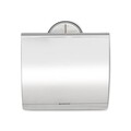 Suport hartie igienica, Brabantia, Profile Brilliant Steel, 14x4.4x14.5 cm, otel, argintiu