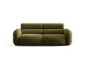 Canapea 3 locuri, Neo, Micadoni Home, 220x100x83 cm, tesatura Boucle, verde oliv inchis