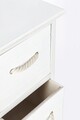 Comoda cu 4 sertare Yvette, Bizzotto, 26x32x80 cm, lemn de paulownia/MDF, alb/natural