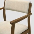 Set 2 scaune Pahkel, Homla, 62.5x56.5x84.5 cm, lemn/poliester/spuma, maro/bej