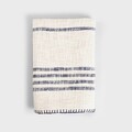 Patura Cortes, Homla, 130x170 cm, bumbac, ecru/albastru