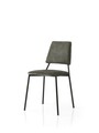Set scaune 2 piese, Nmobb, Lıma, Negru / Antracit