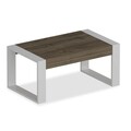 Masuta de cafea Rima, Pakoworld, 90x50x40 cm, PAL melaminat, alb/walnut