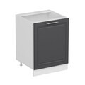 Dulap pentru bucatarie, Hanah Home, Minar, 60x87x58 cm, Alb / Antracit