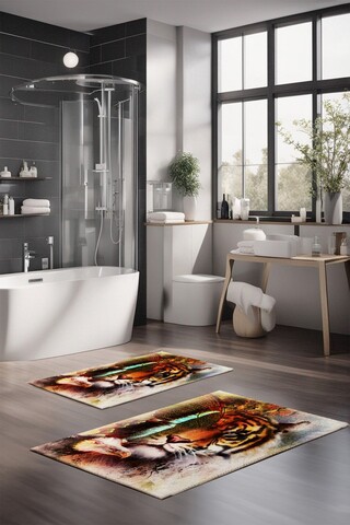Set covorase de baie, Cartwright, CT-5145, Poliester, Multicolor