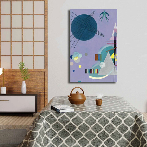 Tablou decorativ, 4570KANDINSKY023, Canvas, Lemn, Multicolor