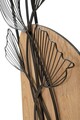 Decoratiune de perete Tali, Mauro Ferretti, 70x100 cm, fier/MDF, negru/maro
