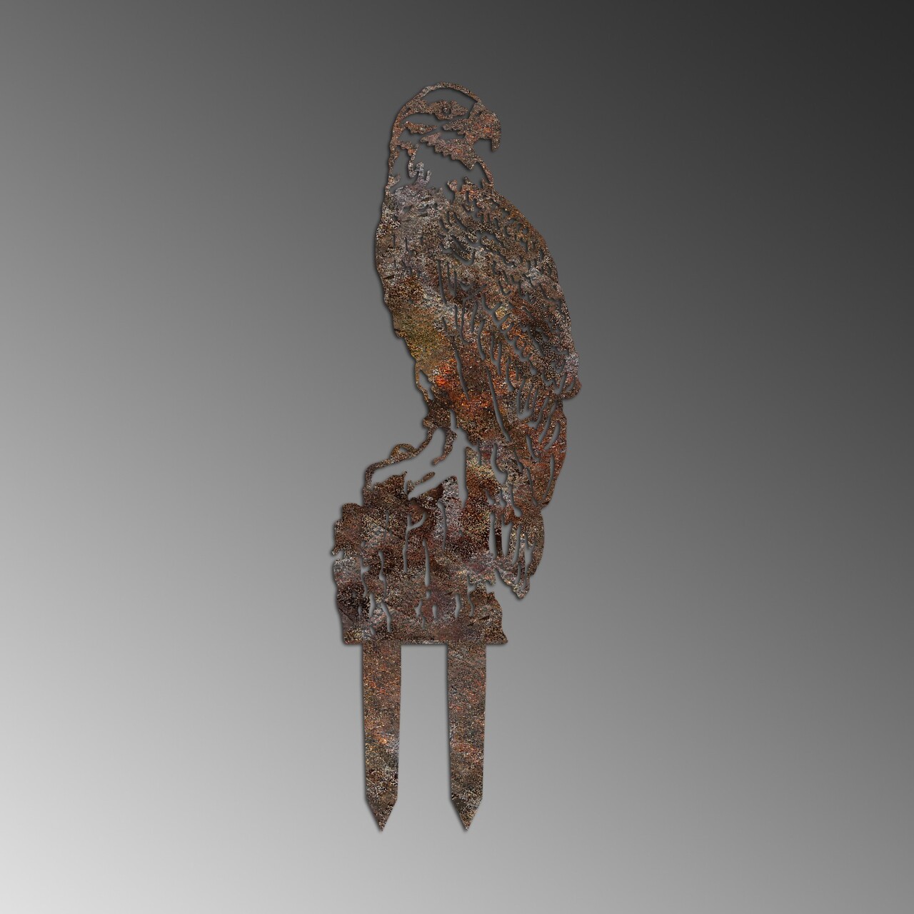 Obiect decorativ de grădină, Spy 02, 40x36 cm, Maro antichizat - imagine 5