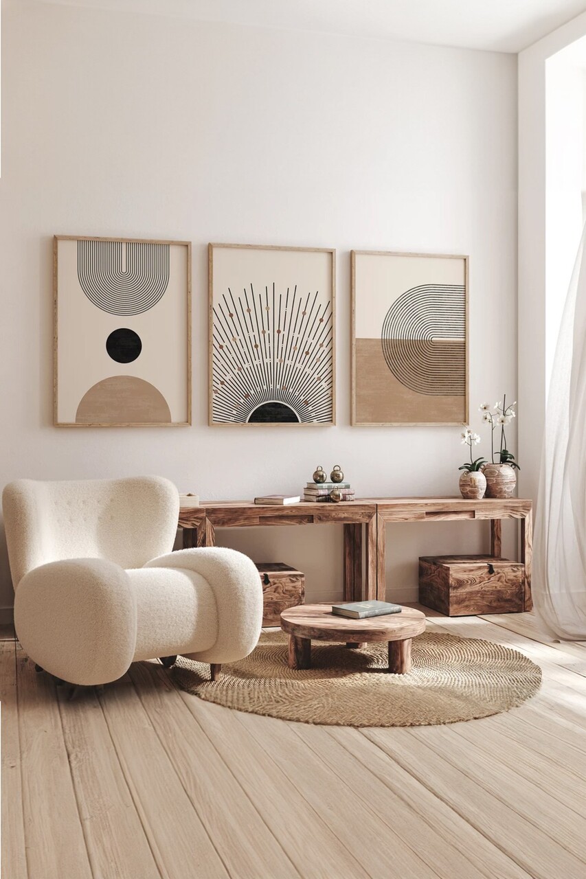 Set 3 tablouri decorative, 3Dartsohoset12, MDF, Multicolor - view 2
