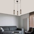 Lustra, Alby, 525NOR1457, Metal, Negru/Bronz