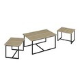 Masuta de cafea, Hanah Home, Levada, 90.45.45x37.42.37x60.52.52 cm, Bona / Stejar