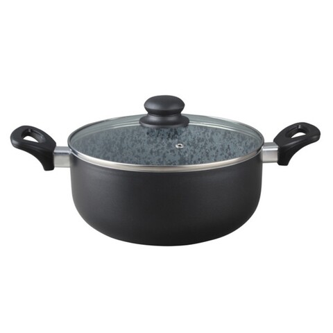 Cratita cu capac Muhler, MR-2281GG, aluminiu/invelis din granit, 2.8 L