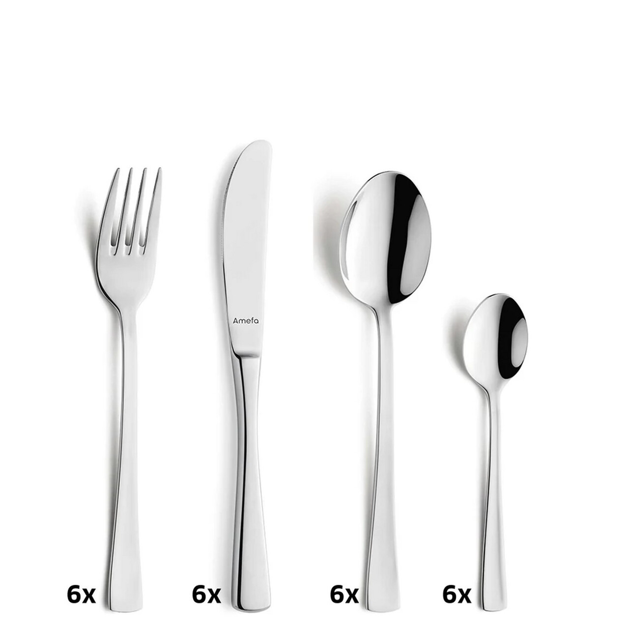 Set tacamuri, 24 piese, Amefa, Neptune, inox — imaginea 11