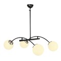 Lustra, Opviq, 892OPV1441, Metal, Alb/Negru