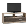Set mobilier living 3 piese Lounge-1, Pakoworld, canapea extensibila 3 locuri / masuta / comoda TV, multicolor