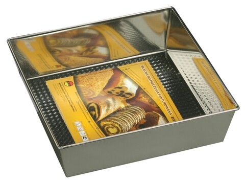 Tava de copt prajituri, snb, 23.5x23.5 cm, inox