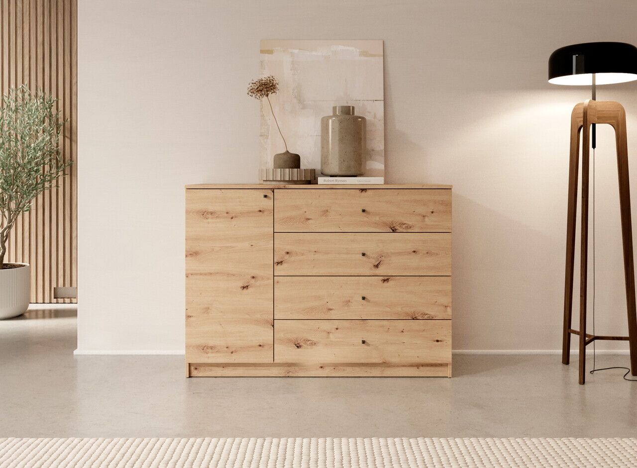 Comoda ADRK, Evi I, 120x40x87 cm, PAL laminat, artisan