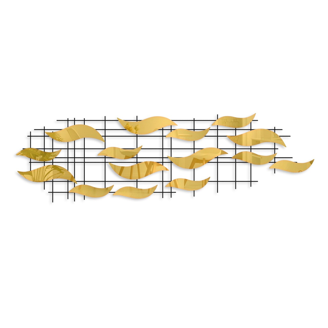 Decoratiune de perete, Lumos, Lățime: 110 cm Înălțime: 32 cm Adâncime: 4 cm, Multicolor - view 6
