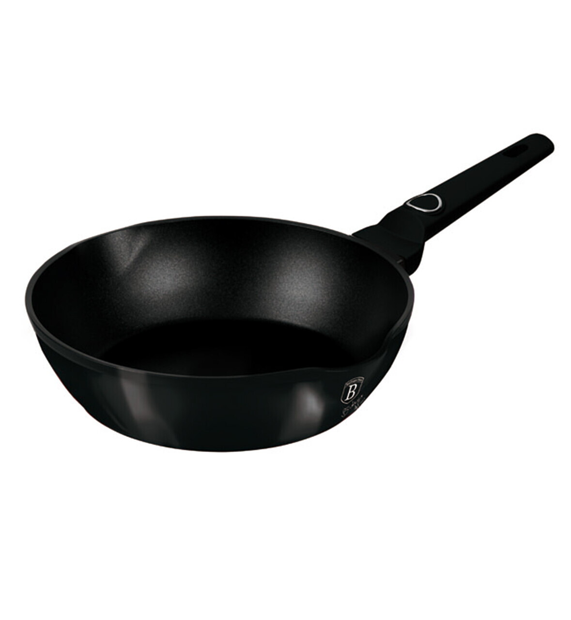 Tigaie adanca Berlinger Haus, Black Vantage, 24 cm, 2.3 L, aluminiu forjat, negru lucios - imagine 2