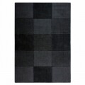 Covor Wool Squares Black, Flair Rugs, 110x 160 cm, 100% lana, negru