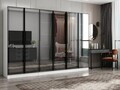 Dulap pentru haine, Hanah Home, Nisa, 270x210x52 cm, Alb