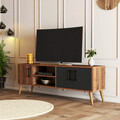 Comoda TV, Mezza, Exxen, 150x52x34 cm, Nuc / Antracit