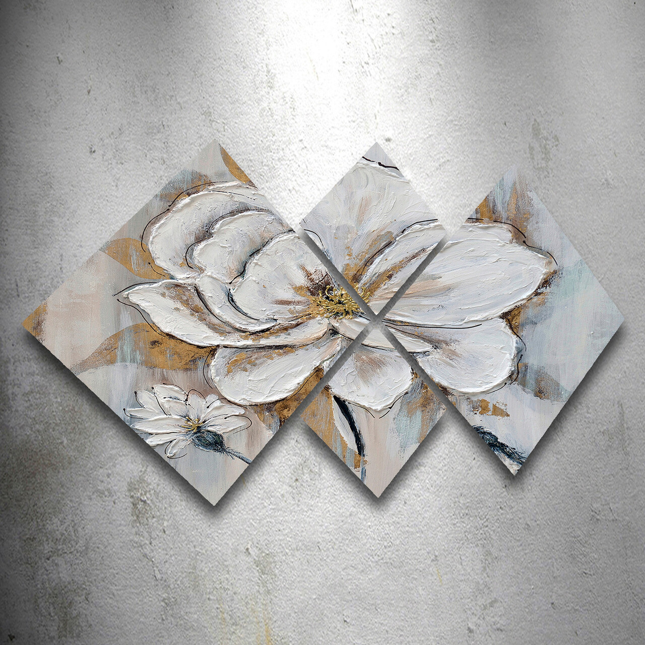 Set 4 tablouri decorative, 4MDF1224363400, MDF, Imprimat UV, Multicolor - 1 | YEO