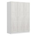 Dulap pentru haine, Minerva, Kale White, 135x210x52 cm, PAL, Alb