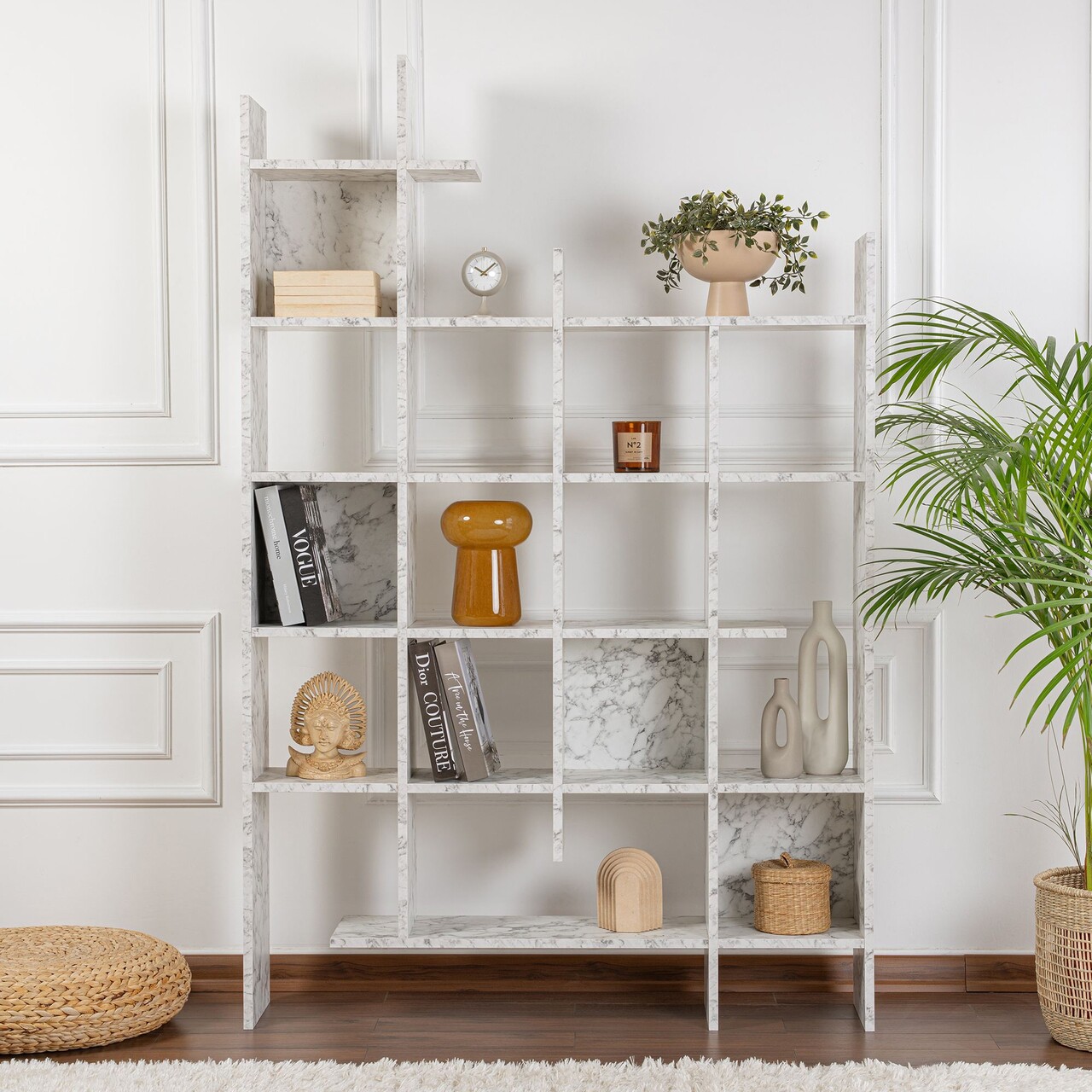Corp biblioteca, Decortie, Manco, Marmură Carrara - 1 | YEO