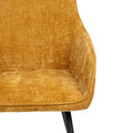 Scaun Satori Pop, Homla, 59x57x84 cm, MDF/metal/poliester, mustar