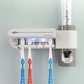Sterilizator UV pentru periuta de dinti cu suport si dozator de pasta de dinti InnovaGoods Smiluv