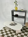 Masuta de cafea, Rotexa, Leo Large, 110x42x60 cm, MDF , Crem