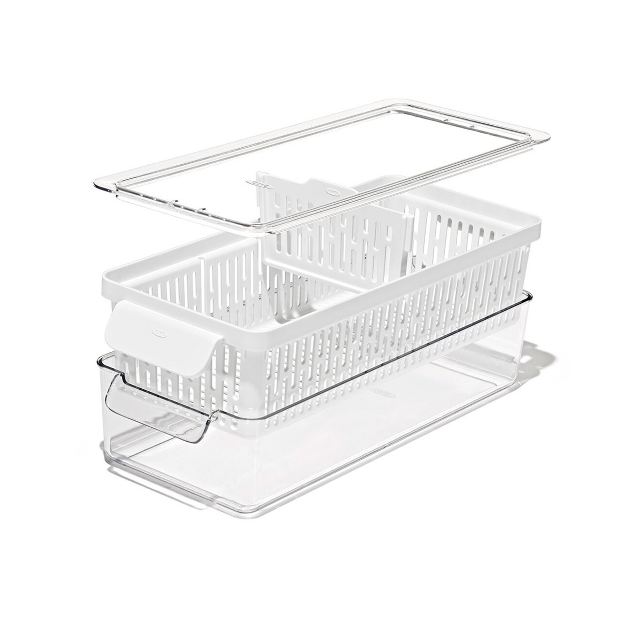 Recipient pentru pastrare legume, plastic, 37,6 x 15,1 x 9,1 cm, "Produce Saver" - OXO - imagine 3