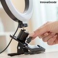 Lampa circulara pentru selfie LED, InnovaGoods Lumahoop, 26 cm, USB