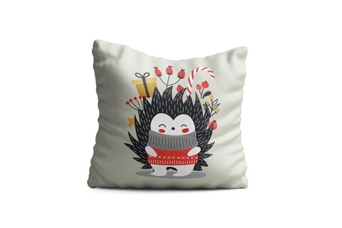 Perna decorativa hedgehog, oyo kids, 43x43 cm, poliester, multicolor