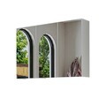 Dulap de baie cu oglindă, Hanah Home, 2201, 90x60x14.2 cm, MDF, Alb