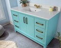 Set mobilier de baie (2 piese), Jussara, Michigan 48, Turcoaz