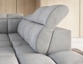 Coltar extensibil dreapta 4 locuri ELTAP, RT-04SO, Falconn, 258x208x107 cm, lemn/poliester, gri