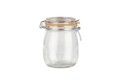 Borcan din sticla pentru depozitare, Vanora, 750 ml, transparent