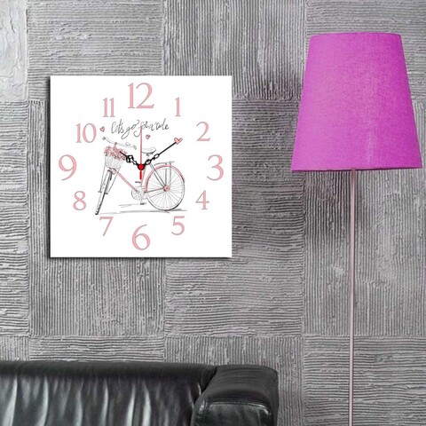 Ceas de perete, msk-21, mdf, dimensiune: 40 x 40 cm, multicolor