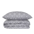 Lenjerie de pat Felix Grey, Homla, 200x220 cm, bumbac, gri/alb