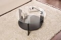 Masuta de cafea, Nordure, Clara, Lemn negru / Transparent