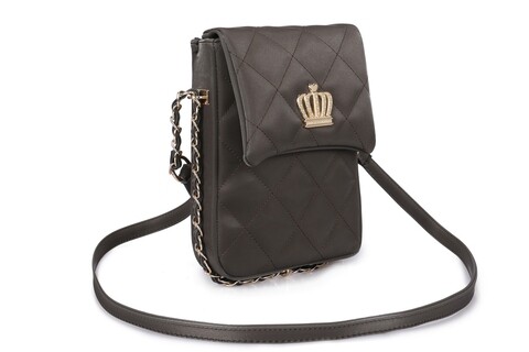 Geanta juicy couture 352, 16x4x23 cm, piele ecologica, kaki
